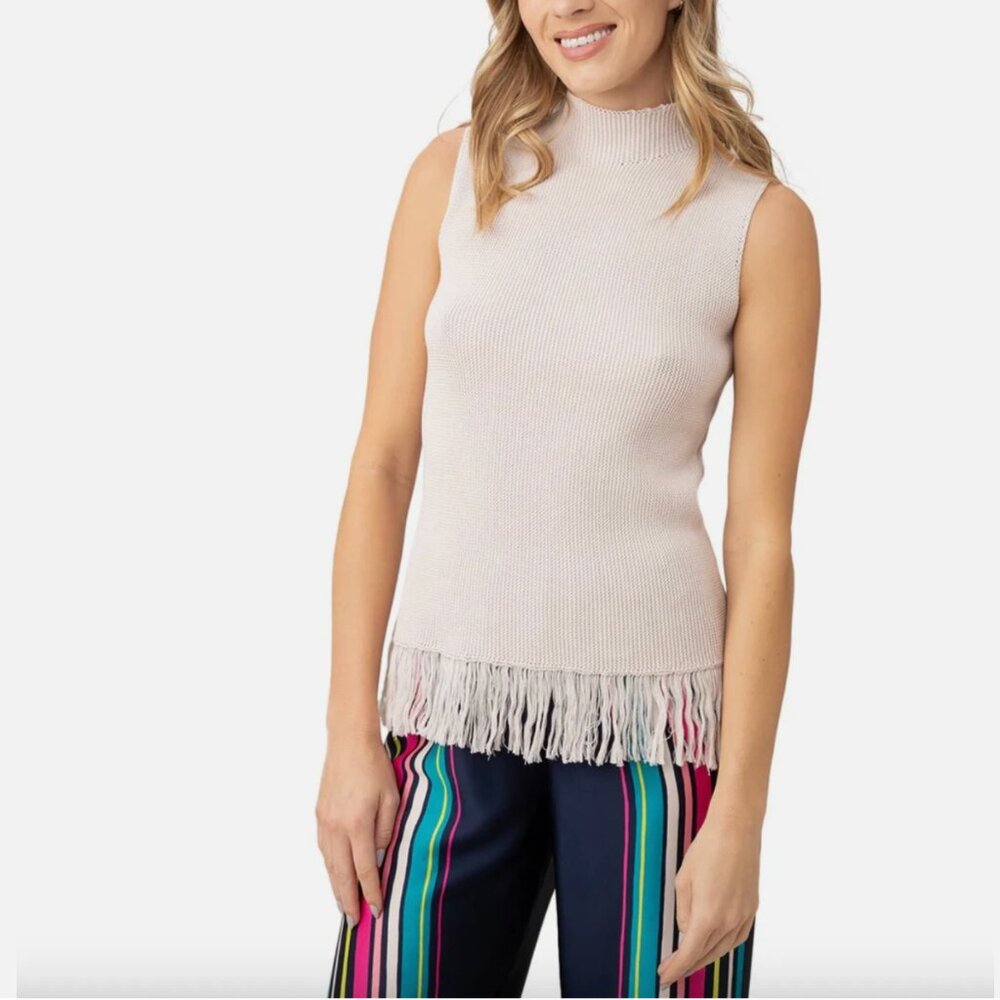 Trina Turk Waverly Fringe Tank Women's XS